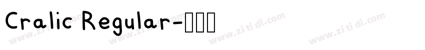 Cralic Regular字体转换